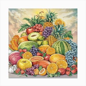 Fruit Basket 1 Canvas Print