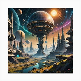 Space station Canvas Print