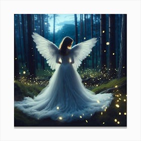 Angel In The Forest Canvas Print