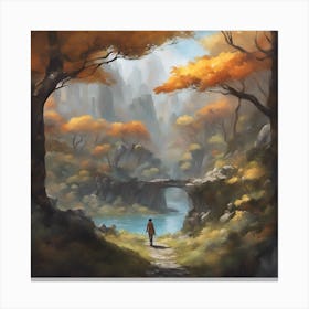 Landscape Painting Canvas Print