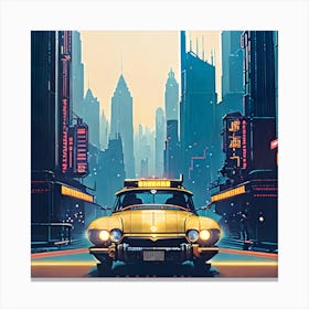Taxi cab Canvas Print