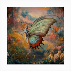 Classical Style Butterfly Painting III Canvas Print