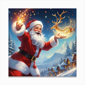 Albedobase Xl A Vibrant And Dynamic Portrayal Of Santa Claus B 0 (2) Canvas Print