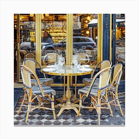 Paris Cafes And Restaurants Canvas Print