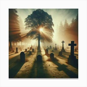 Graveyard 2 Canvas Print