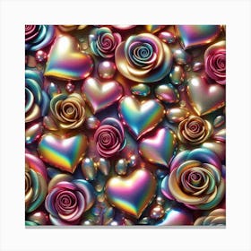 Rainbow Roses 1 Canvas Print