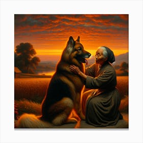 Not Just Man's Best Friend Canvas Print