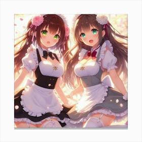 Maid Anime Canvas Print