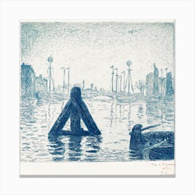 Harbor In Holland – Flushing, Paul Signac Canvas Print