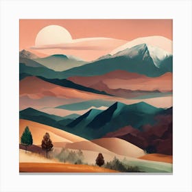 Landscape Painting 130 Canvas Print