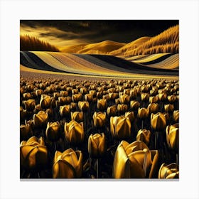 Golden Tulips 4 Canvas Print