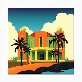 Santa Fe Hotel Canvas Print