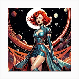 Red Haired Lady 7 Canvas Print