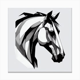 Abstract Horse Head Canvas Print