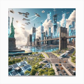 New York in 2100 Canvas Print