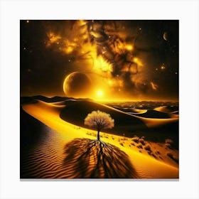 Tree In The Desert 13 Canvas Print