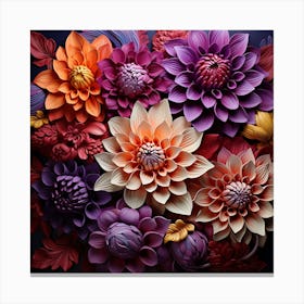 Paper Flowers 13 Canvas Print