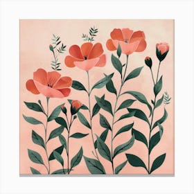 Pink Poppies Canvas Print