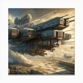 Sky Fortress Emberheart Command Center Canvas Print