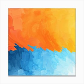 Abstract Watercolor Painting 10 Canvas Print