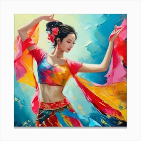 Chinese Dancer Canvas Print