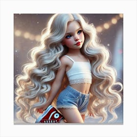 Doll With Long Hair 1 Stampe su tela