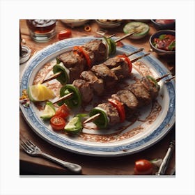 Turkish Kebabs Canvas Print