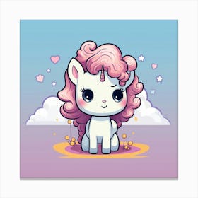 Cute Unicorn 517 Canvas Print