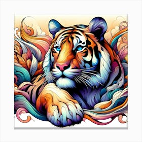 Creative Wild Animal Representation 34 Canvas Print