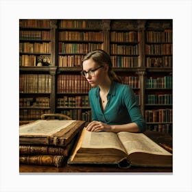 The Young Librarian 28 Canvas Print