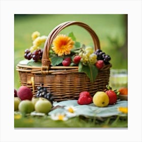 Picnic Basket 2 Canvas Print