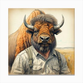 Bison 14 Canvas Print