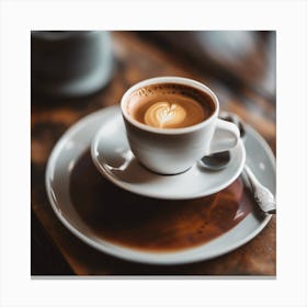 Latte Art Canvas Print