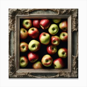 Apples In A Frame 1 Canvas Print