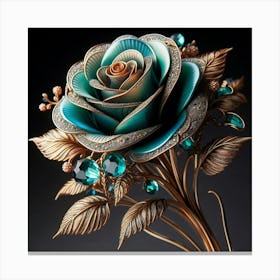 Emerald Rose 2 Canvas Print