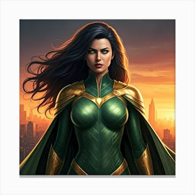 Emerald of the Cosmic Order Canvas Print