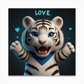 Love Tiger Canvas Print