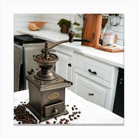 Italian Espresso Coffee Grinder Canvas Print