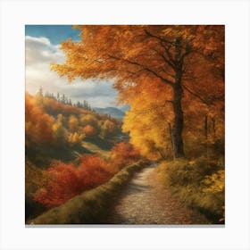 Autumn Path 1 Canvas Print