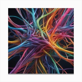 Colorful Wires 41 Canvas Print