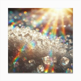 Ice Cubes In The Sun Canvas Print