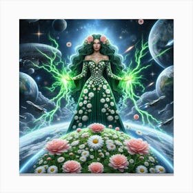 Goddess Of The Solar System Canvas Print