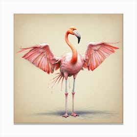 Flamingo 48 Canvas Print