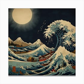 Great Wave Off Kanagawa 2 Canvas Print