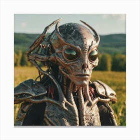 Exoplanet Insectoid Alien Art Print Canvas Print