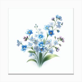 Flowers of Forget-me-not 2 Canvas Print