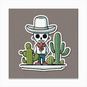 Mexican Skeleton 5 Canvas Print