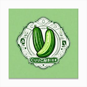 Cucumber As A Logo (5) Canvas Print