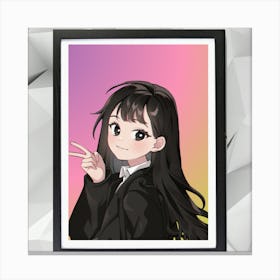 Anime Girl Canvas Print