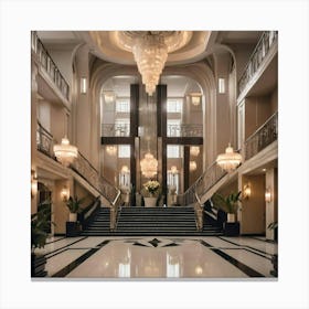 Sydney Hotel Lobby Canvas Print